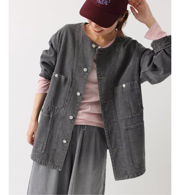 JOURNAL STANDARD relume「《追加 / 新色》11.5ozデニムカバーオールジャケット」|デニムジャケット|ブラック A