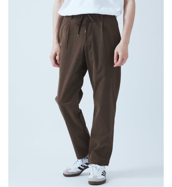 JOURNAL STANDARD「TRICOT CORD ワンタックイージーパンツ / セットアップ対応」|その他|ブラウン