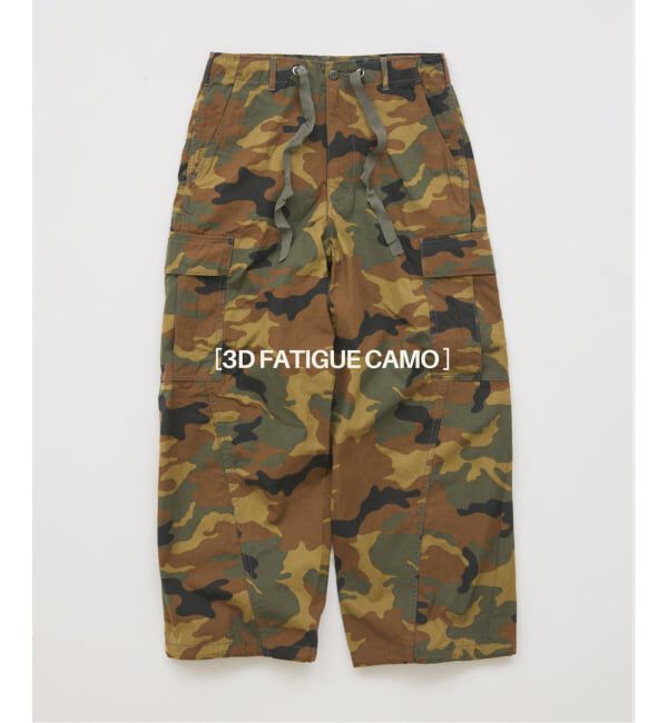 JOURNAL STANDARD「3D ミリタリー ジャングル ファティーグ 6ポケット カモ柄 パンツ」|カーゴ|カーキ