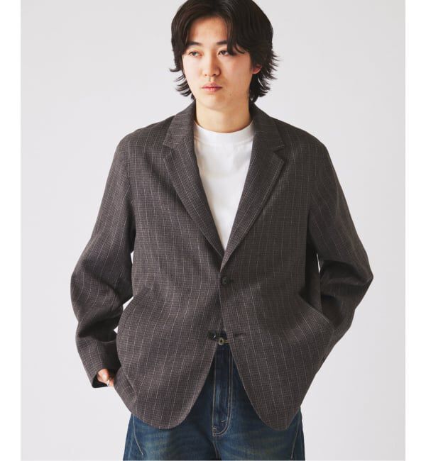 JOURNAL STANDARD relume「ウォッシャブル バスケット ストライプ ジャケット(セットアップ対応可能)」|その他|