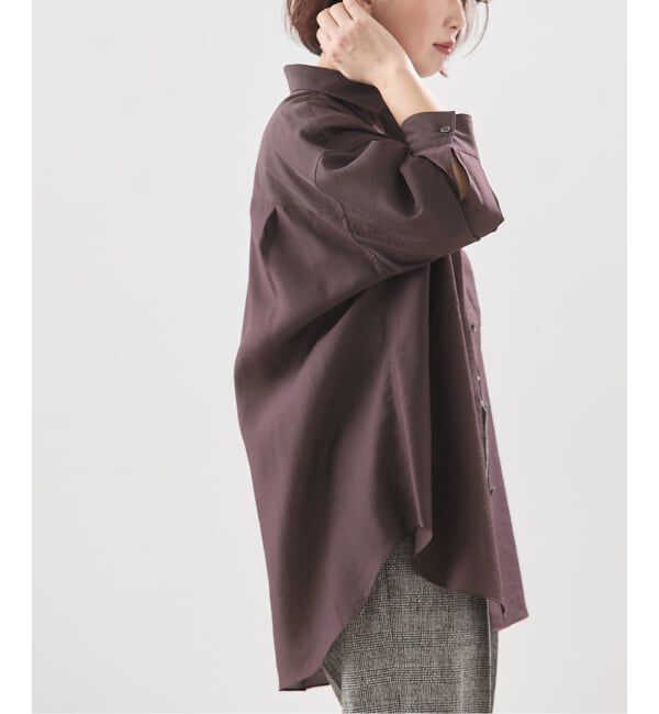 journal standard L'essage「ウォッシャブル シアーシャツ」|シャツ・ブラウス|