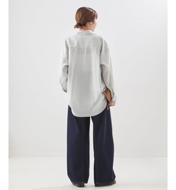 journal standard L'essage「ウォッシャブル シアーシャツ」|シャツ・ブラウス|