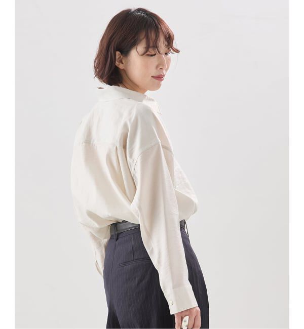 journal standard L'essage「ウォッシャブル シアーシャツ」|シャツ・ブラウス|