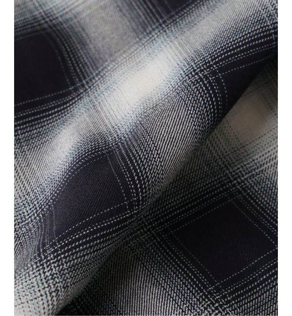 JOURNAL STANDARD relume「《予約》レーヨン アンカット フリンジ オンブレーチェック 半袖シャツ」|シャツ・ブラウス|