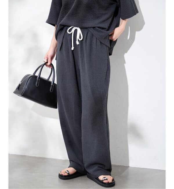 JOURNAL STANDARD「《追加予約》別注【RIDING HIGH/ライディングハイ】ワイドサッカーパンツ」|その他|ブラック A