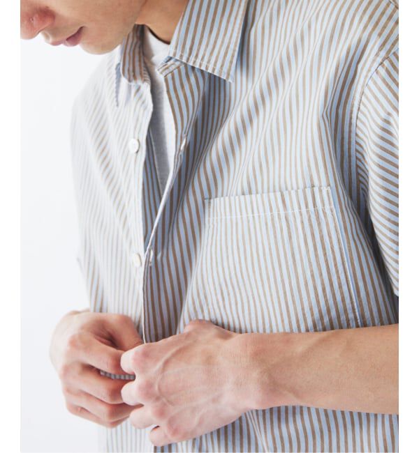 JOURNAL STANDARD relume「《予約》JAMES FABRIC ストライプ＆チェック スクエアシャツ」|シャツ・ブラウス|