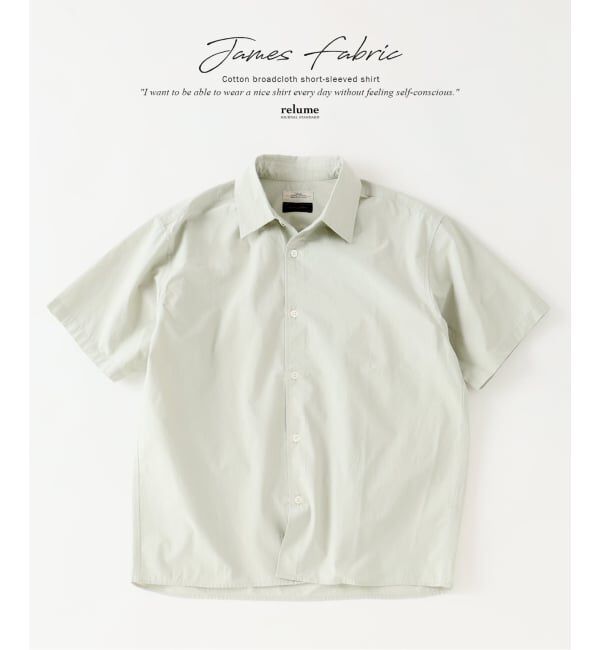 JOURNAL STANDARD relume「《予約》JAMES FABRIC / ジェームスファブリック コットンブロード  半袖シャツ」|シャツ・ブラウス|グレーB
