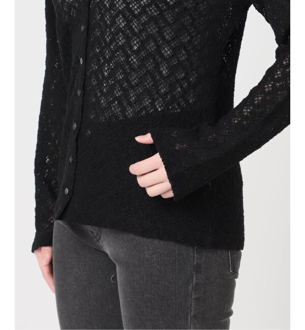 JOURNAL STANDARD relume「《予約》ストレッチラッセルレースクルーネックカーディガン」|カーディガン|