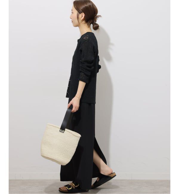 JOURNAL STANDARD relume「《予約》ストレッチラッセルレースクルーネックカーディガン」|カーディガン|