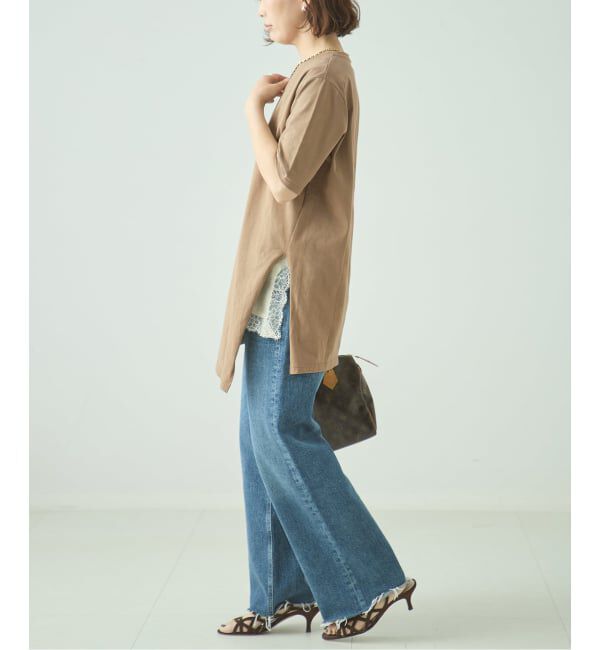 journal standard L'essage「アシンメトリーTシャツ」|Tシャツ・カットソー|