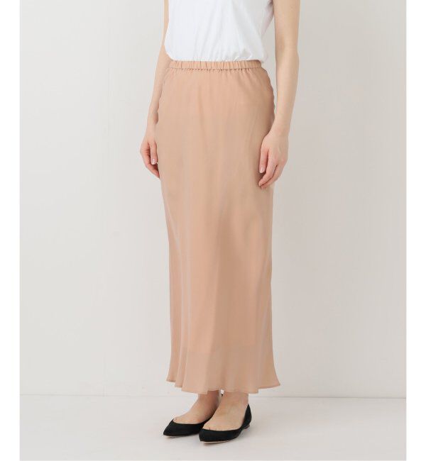 FRAMeWORK「≪追加≫シルキーキュプラバイアススカート2」|スカート|
