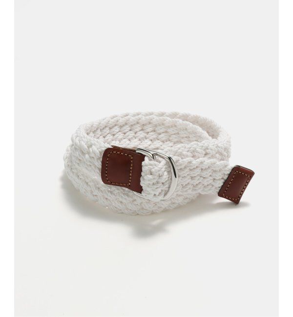 FRAMeWORK「ATHISON cotton ring ベルト」|ベルト|ホワイト