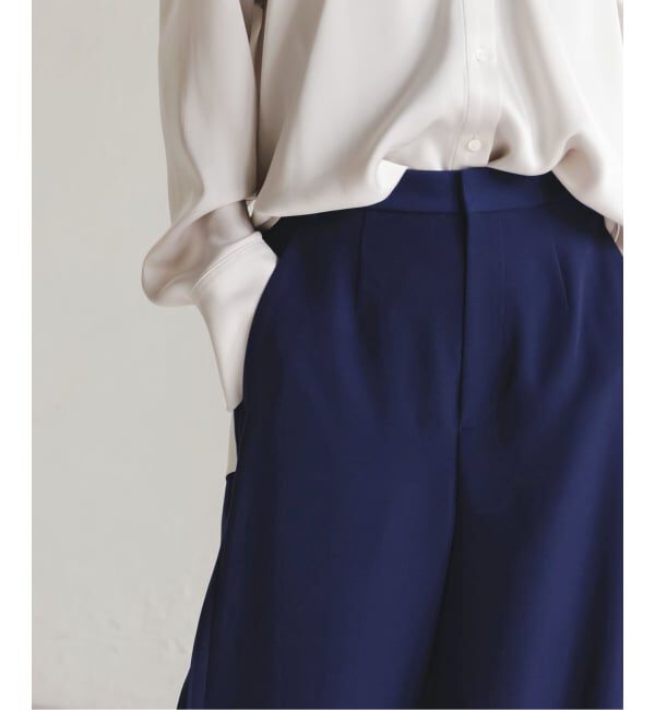 NOBLE「サイドラインピンタックパンツ」|スラックス|