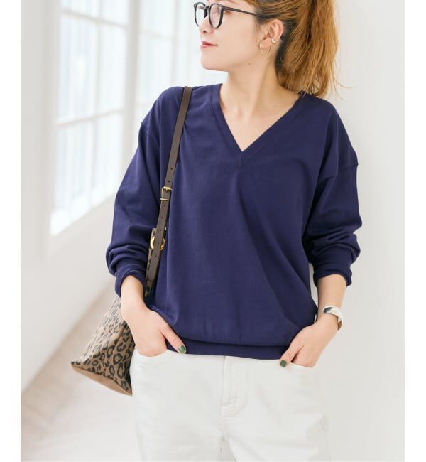 Spick and Span「Emil cotoni Vネックプルオーバー」|ニット・セーター|