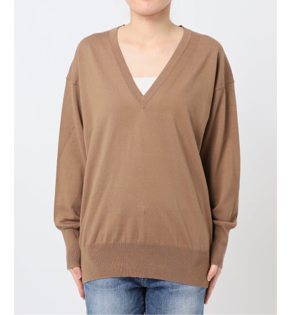 Spick and Span「Emil cotoni Vネックプルオーバー」|ニット・セーター|