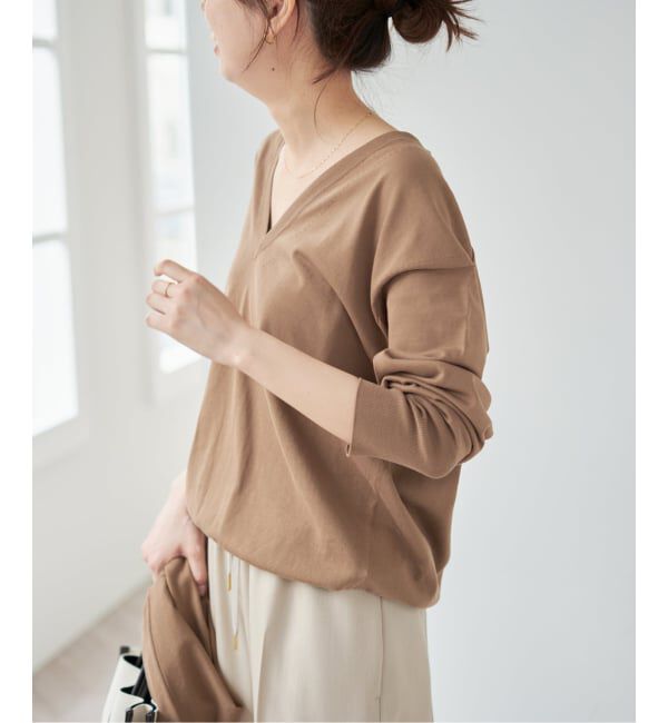 Spick and Span「Emil cotoni Vネックプルオーバー」|ニット・セーター|