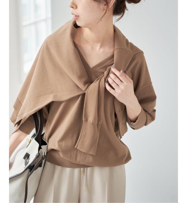 Spick and Span「Emil cotoni Vネックプルオーバー」|ニット・セーター|