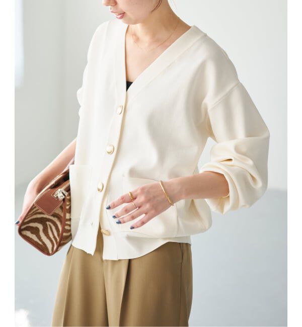 Spick and Span「《一部店舗+WEB限定/追加》ウォッシャブルVネックカーディガン」|カーディガン|