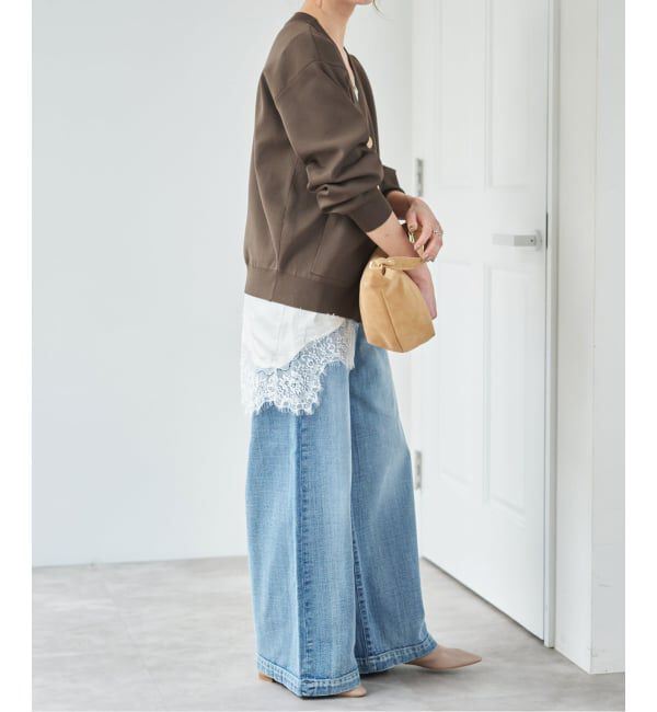 Spick and Span「《一部店舗+WEB限定/追加》ウォッシャブルVネックカーディガン」|カーディガン|