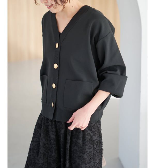 Spick and Span「《一部店舗+WEB限定/追加》ウォッシャブルVネックカーディガン」|カーディガン|