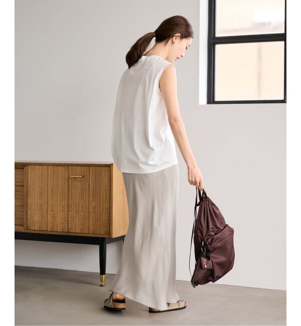 FRAMeWORK「≪洗える / 新色 / 追加≫シルキーキュプラバイアススカート」|スカート|