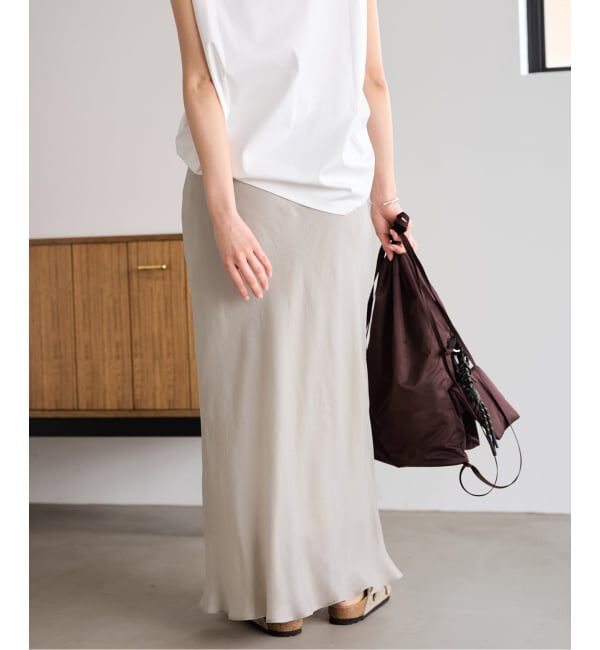 FRAMeWORK「≪洗える / 新色 / 追加≫シルキーキュプラバイアススカート」|スカート|