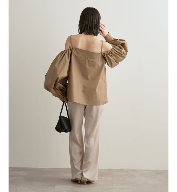 NOBLE「PROTAGONISTA/プロタゴニスタ オフショルダーボリュームスリーブブラウス」|シャツ・ブラウス|