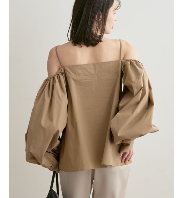 NOBLE「PROTAGONISTA/プロタゴニスタ オフショルダーボリュームスリーブブラウス」|シャツ・ブラウス|
