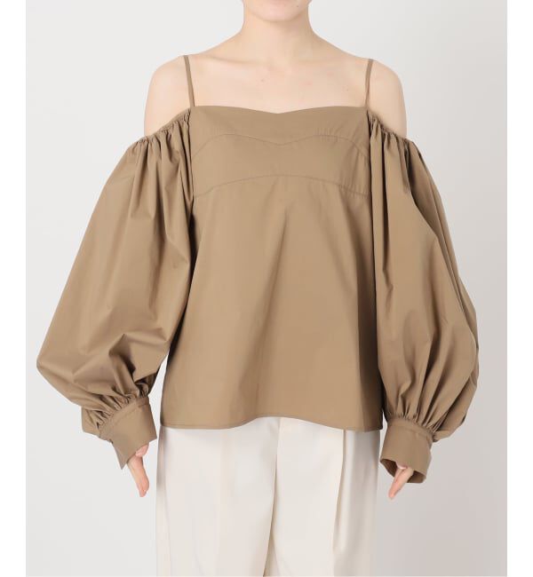 NOBLE「PROTAGONISTA/プロタゴニスタ オフショルダーボリュームスリーブブラウス」|シャツ・ブラウス|