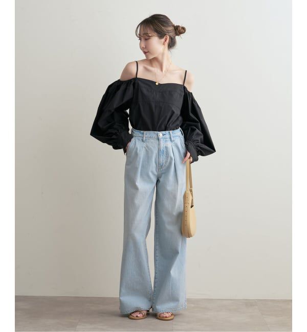 NOBLE「PROTAGONISTA/プロタゴニスタ オフショルダーボリュームスリーブブラウス」|シャツ・ブラウス|