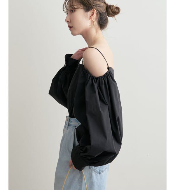 NOBLE「PROTAGONISTA/プロタゴニスタ オフショルダーボリュームスリーブブラウス」|シャツ・ブラウス|