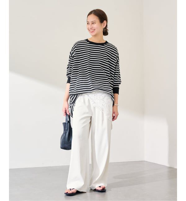 FRAMeWORK「≪WEB限定 / 追加≫ONIT 別注OVERSIZE BORDER LS」|Tシャツ・カットソー|