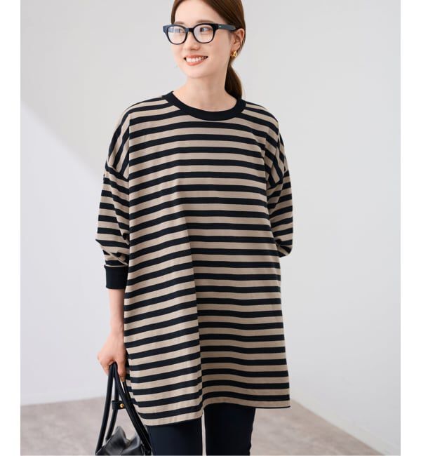 FRAMeWORK「≪WEB限定 / 追加≫ONIT 別注OVERSIZE BORDER LS」|Tシャツ・カットソー|