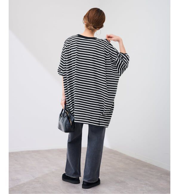 FRAMeWORK「≪WEB限定 / 追加≫ONIT 別注OVERSIZE BORDER LS」|Tシャツ・カットソー|