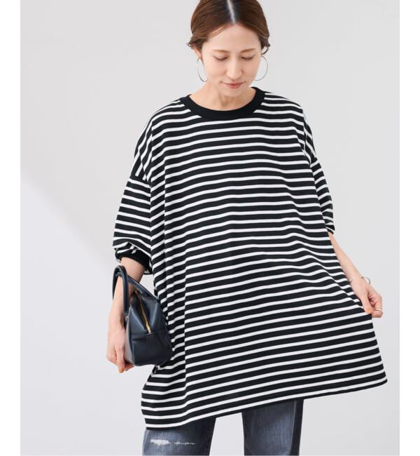 FRAMeWORK「≪WEB限定 / 追加≫ONIT 別注OVERSIZE BORDER LS」|Tシャツ・カットソー|