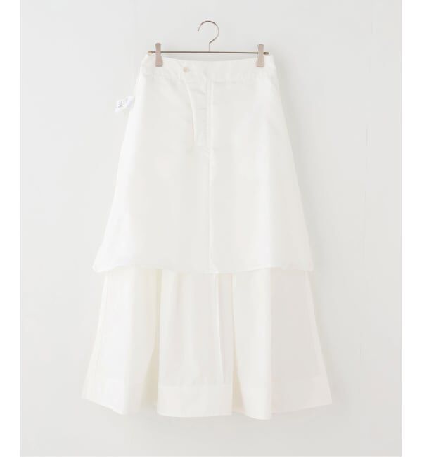 NOBLE「C/Nタイプライターサイドスリットフレアスカート」|スカート|