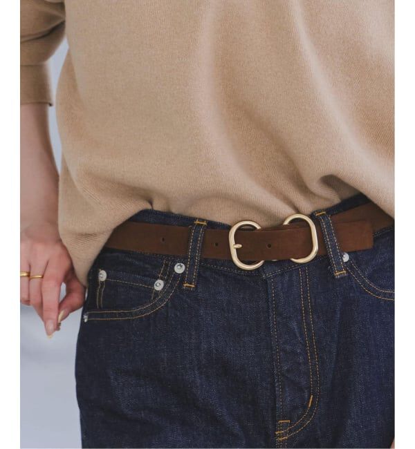 NOBLE「《追加予約》LEFIJE/レフィエ スエードベルト(2.5cm)」|ベルト|