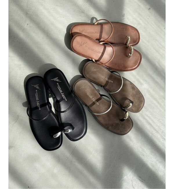 FRAMeWORK「≪新色 / 追加予約≫NICOLAS LAINAS/ニコラスライナス メタルポイントサンダル」|サンダル|