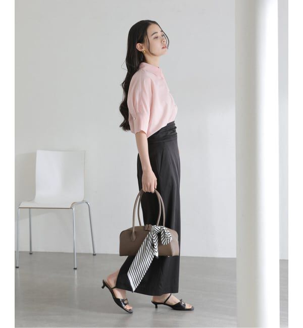  「《予約》【洗える】ドルマンハーフスリーブシャツ」|シャツ・ブラウス|