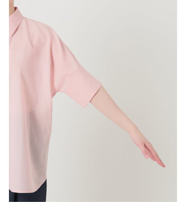  「《予約》【洗える】ドルマンハーフスリーブシャツ」|シャツ・ブラウス|