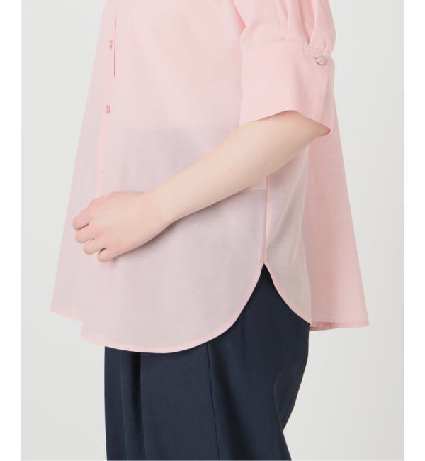  「《予約》【洗える】ドルマンハーフスリーブシャツ」|シャツ・ブラウス|