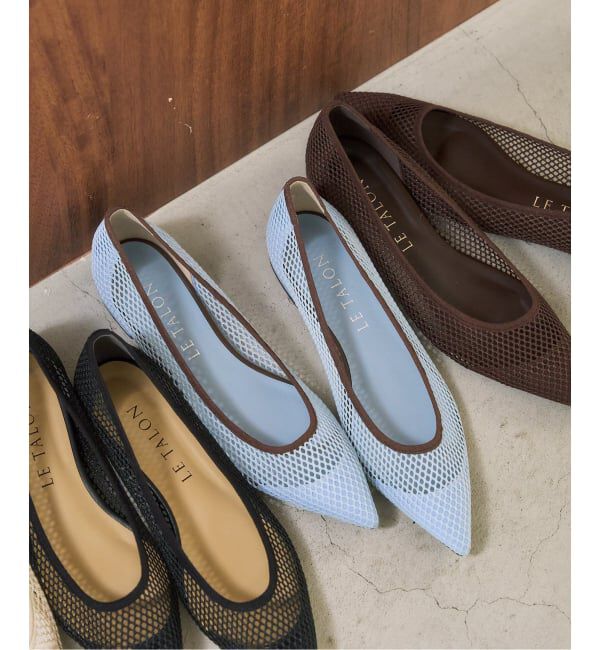  「《追加3》ポインテッドネットフラット」|その他|サックスブルー