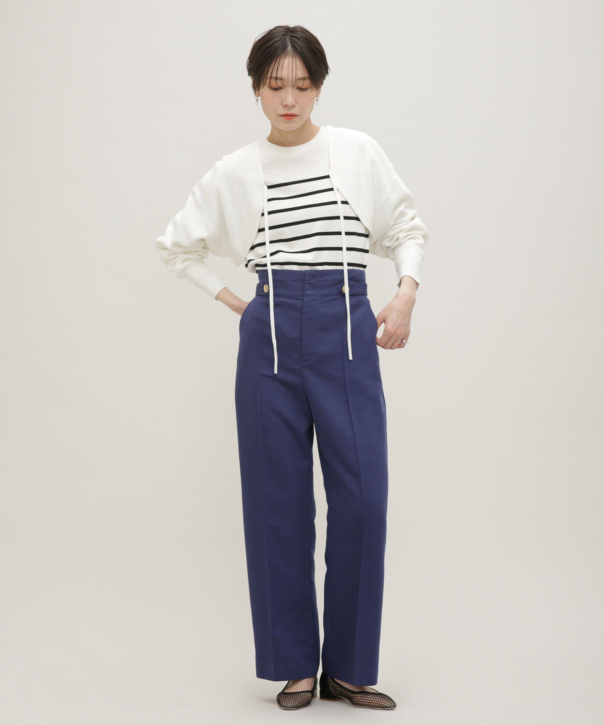 nano･universe「LB.03/GIZA強撚コットンボレロ」|ニット・セーター|