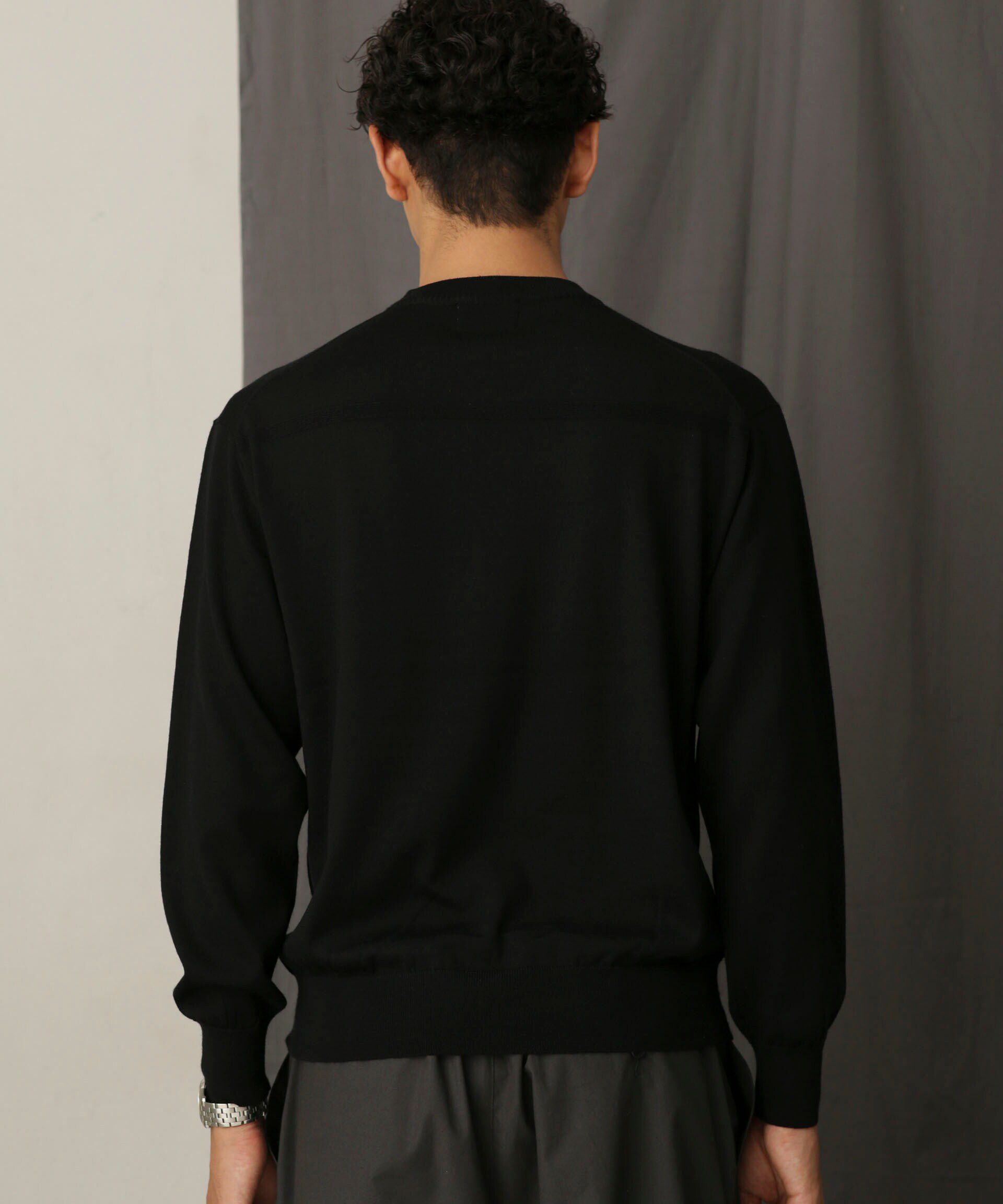 nano･universe「「毛玉レスニット」 ファインゲージクルーネック」|ニット・セーター|