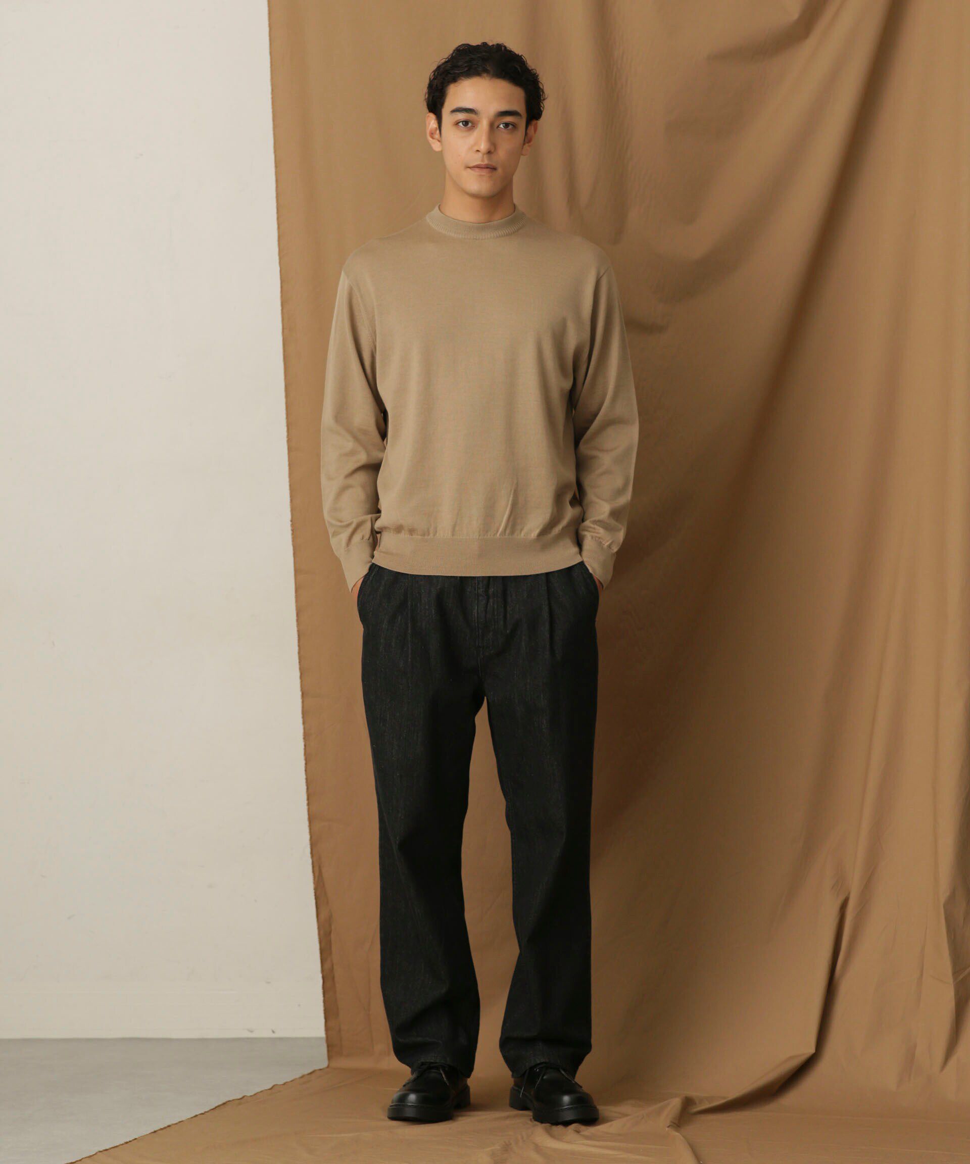 nano･universe「「毛玉レスニット」 ファインゲージクルーネック」|ニット・セーター|