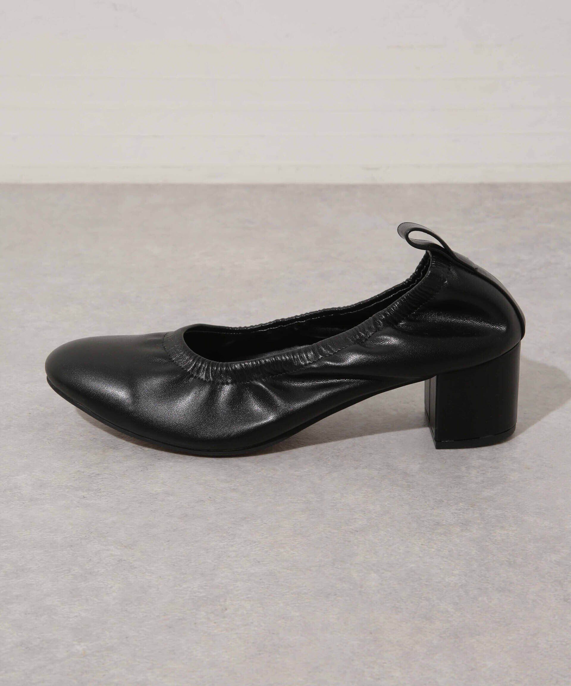 nano･universe「シャーリングラウンドトゥパンプス」|ビジネス・ドレスシューズ|