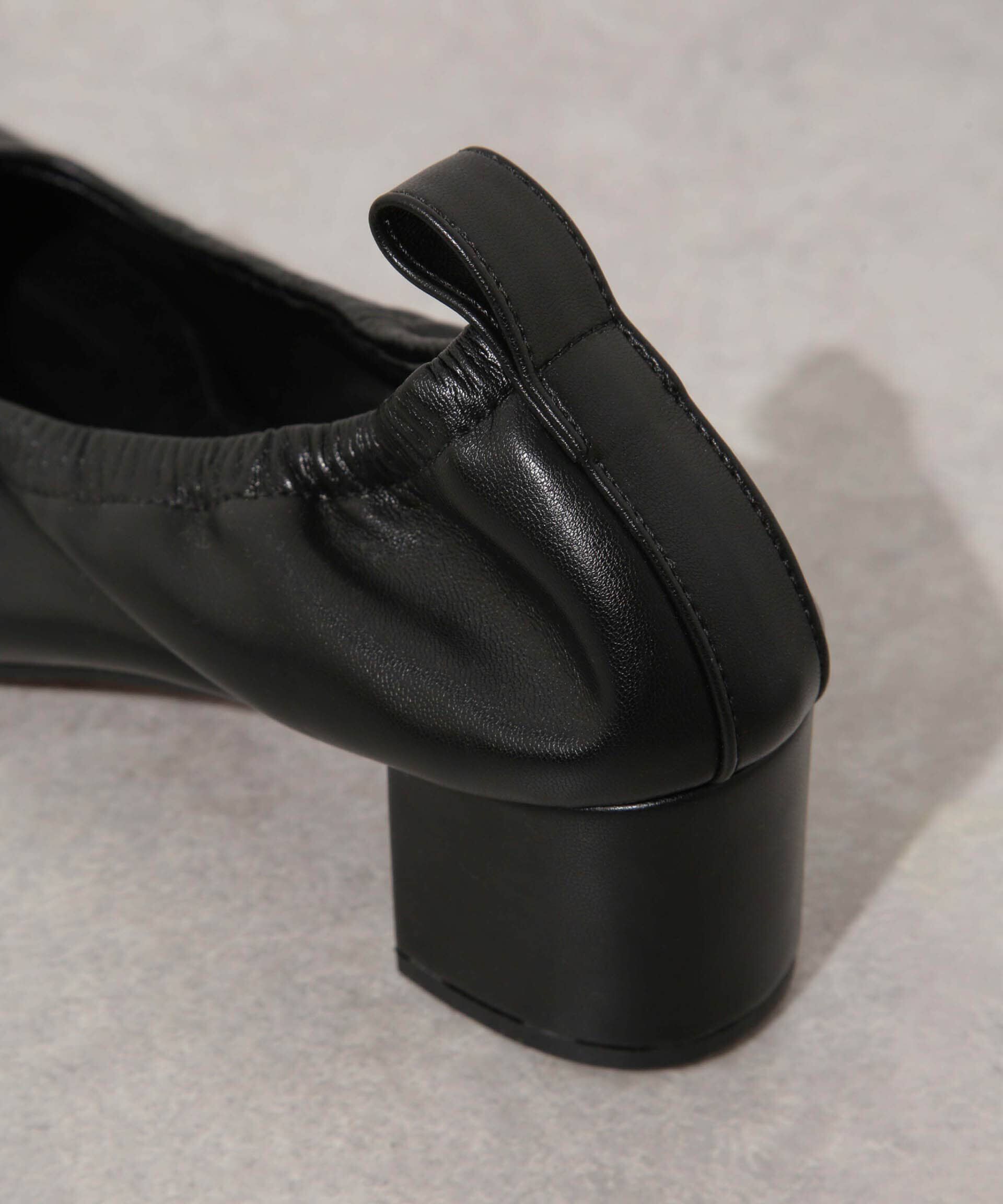 nano･universe「シャーリングラウンドトゥパンプス」|ビジネス・ドレスシューズ|