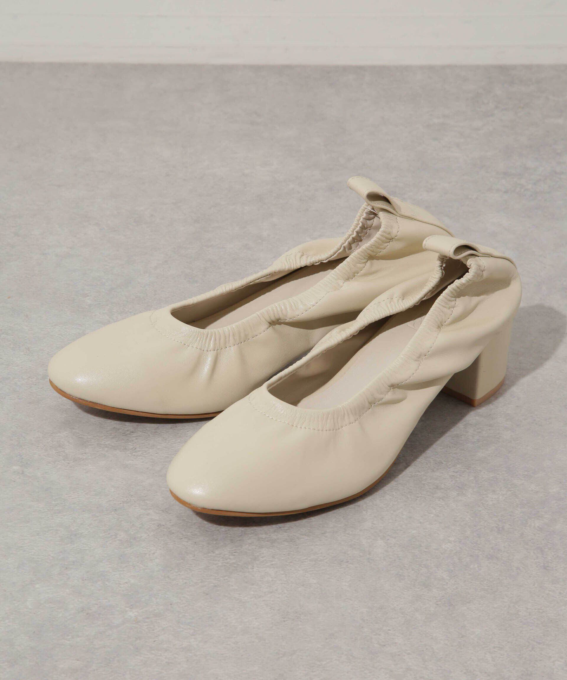 nano･universe「シャーリングラウンドトゥパンプス」|ビジネス・ドレスシューズ|