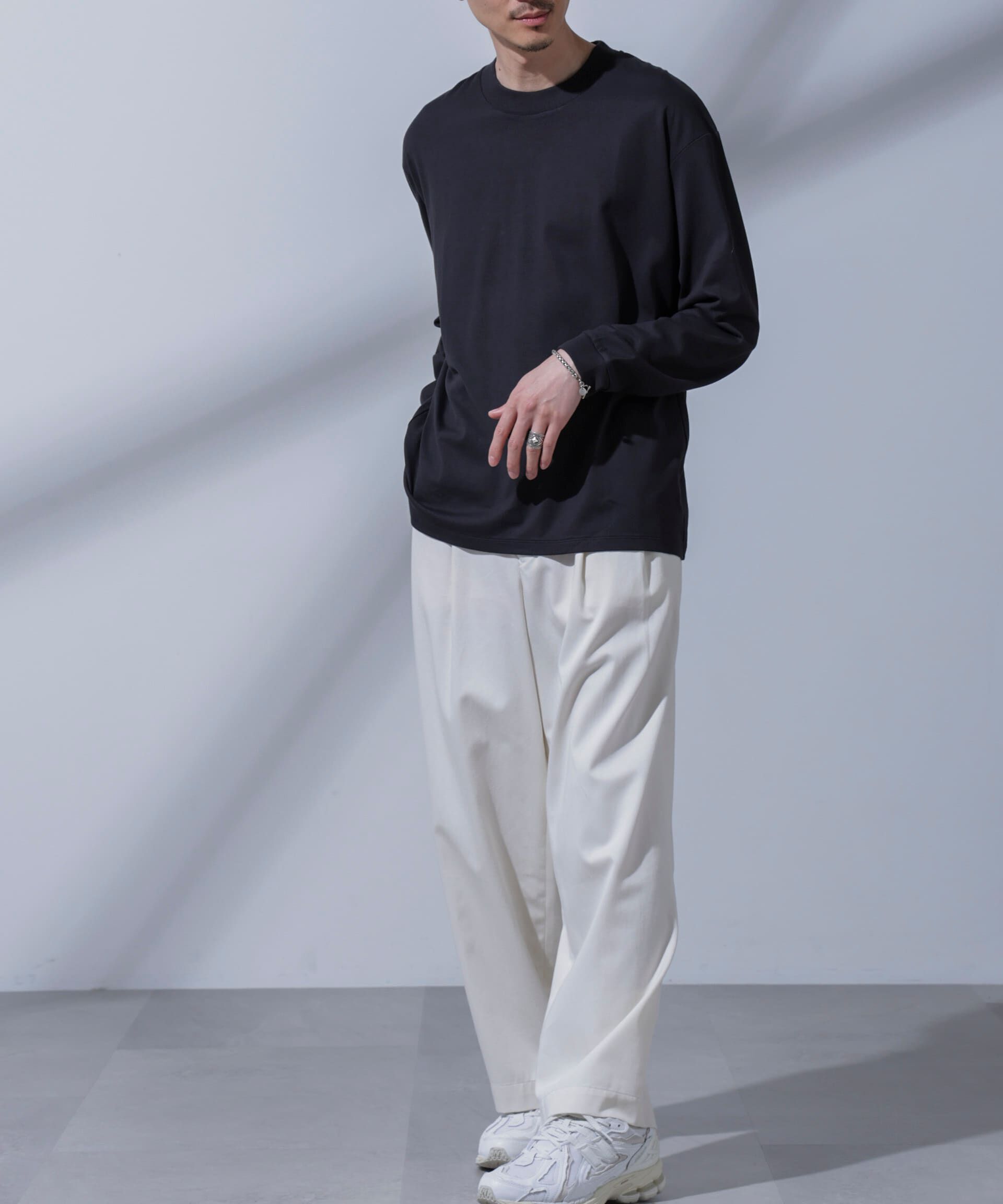 nano･universe「Anti Soaked(R) 汗染み防止 ビッグTシャツ 長袖」|Tシャツ・カットソー|