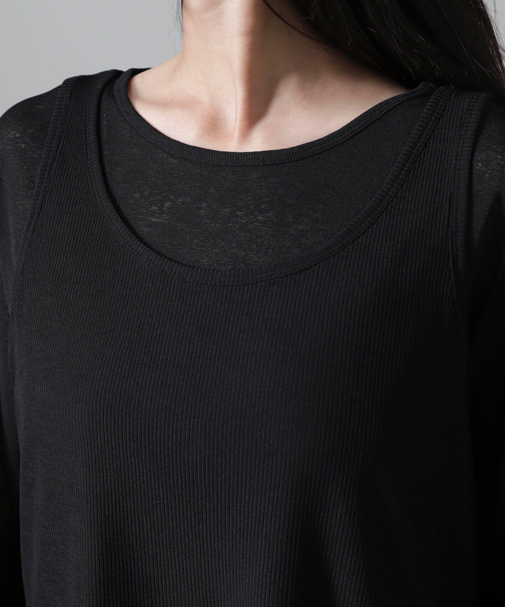 nano･universe「シアーレイヤードアンサンブルカットトップス」|Tシャツ・カットソー|